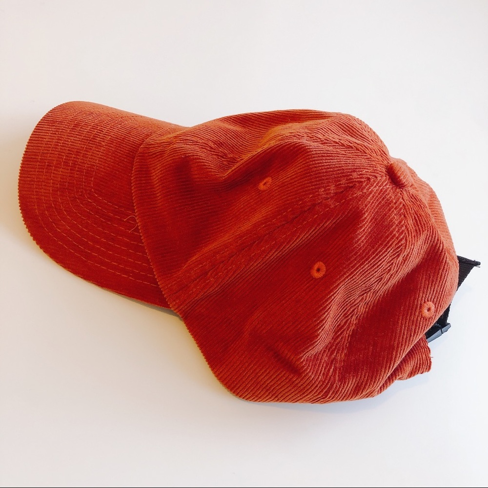 H&M Orange Corduroy Cap